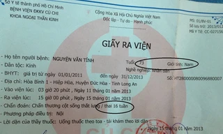 Ông già 73 tuổi ...thai 16 tuần
