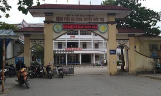Bệnh viện Ða khoa Ðức Thọ (Hà Tĩnh), nơi xảy ra sự việc 