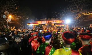 Lễ khai ấn đền Trần năm 2015. Ảnh: Hồng Vĩnh