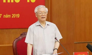 Tổng Bí thư, Chủ tịch nước Nguyễn Phú Trọng phát biểu tại Hội nghị sơ kết Ban Chỉ đạo T.Ư về phòng chống tham nhũng, ngày 26/7/2019. Ảnh: T.D