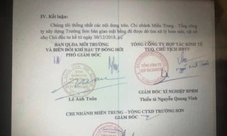 Ông Lê Anh Tuân (PGÐ) đang ở Ðài Loan nhưng vẫn có mặt ở hiện trường ngày 30/12/2018 để ký bàn giao mặt bằng sạch sau khi RPBMVN