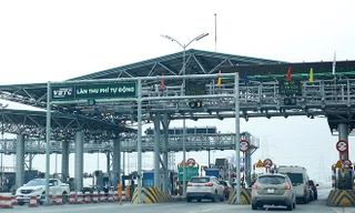 Trạm thu phí tự động Hà Nội - Bắc Giang. ẢNH: NHƯ Ý