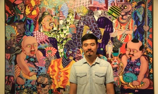 Bùi Quốc Khánh và trích đoạn Ði về phía trước (160X200cm) 