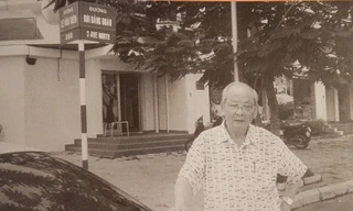 Ông Bùi Nghĩa tại con đường ở Thành phố Hồ Chí Minh mang tên Bùi Bằng Ðoàn 