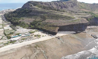 Góc Hang Câu, ngọn Thới Lới trên đảo Lý Sơn-nơi diễn ra giải vô địch quốc gia Marathon và cự ly dài báo Tiền Phong lần thứ 61 năm 2020. Ảnh: MẠNH THẮNG