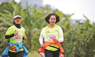 Bà Lê Thị Hoàng Yến tham dự Hanoi City Trail 2019 
