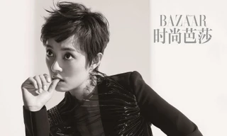 Tôn Lệ đẹp khác lạ trên tạp chí Harper's Bazaar