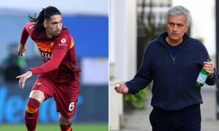 Dẹp 'thù riêng', Smalling khen Mourinho hết lời trong lần tái ngộ ở Roma