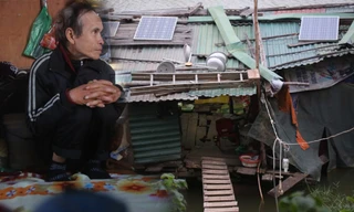 Mùa đông ở bãi giữa sông Hồng: Giá buốt xóm ngụ cư