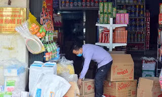 Một cửa hàng tạp hóa ở TP Chí Linh, Hải Dương.