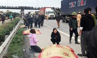 Hiện trường vụ tai nạn thảm khốc ở Hải Dương ngày 21/1.