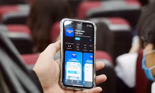 Giao diện ứng dụng di động "Thanh niên Việt Nam".