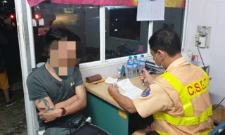 Cảnh sát xác định tài xế Vũ Huy H dương tính ma túy.