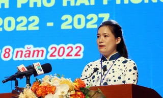 Chị Vương Toàn Thu Thủy - Bí thư Thành Đoàn Hải Phòng.