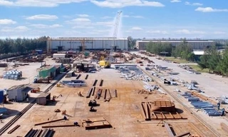 Công trường trong Công ty cổ phần Lilama.