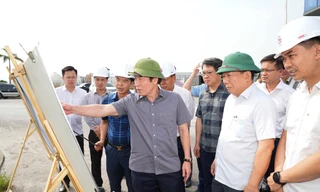 Cắm mốc hướng tuyến đường sắt Lào Cai - Hà Nội - Hải Phòng