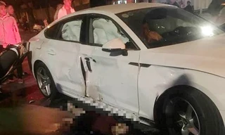 Hiện trường vụ tai nạn.