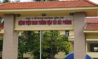 Bệnh viện GTVT Hải Phòng, nơi 2 điều dưỡng dương tính SARS-CoV-2 làm việc.