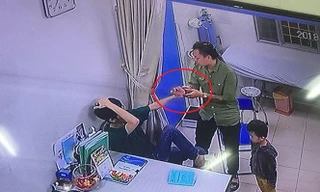 Hình ảnh thời điểm xảy ra vụ việc.