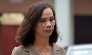 Bị cáo Triệu Thị Chính - người được vợ Chủ tịch UBND tỉnh Hà Giang nhờ giúp đỡ các thí sinh