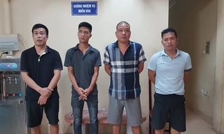 Các đối tượng trong tổ chức cho vay nặng lãi do Minh cầm đầu.