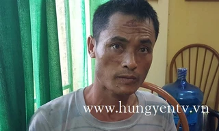 Đối tượng Nguyễn Văn Tươi tại cơ quan công an. Ảnh: hungyen.tv