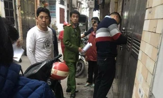 Công an tới hiện trường