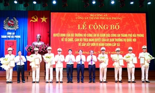 Công bố bộ máy mới của Công an Hải Phòng sau hợp nhất