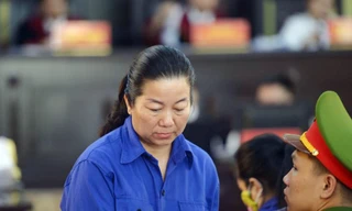 Bị cáo Cầm Thị Bun Sọn tại tòa.