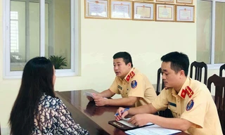 Tài xế làm việc với cảnh sát ngày 13/9.