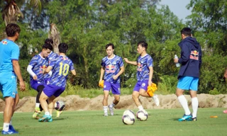 Người hâm mộ Hải Phòng hào hứng xem Hà Nội, HAGL, Viettel tập trước ngày khai mạc giải tứ hùng