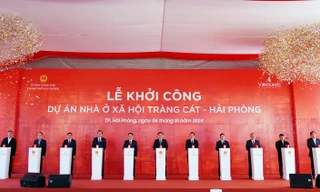Chủ tịch Quốc hội bấm nút khởi công dự án nhà ở 5.800 tỷ đồng ở Hải Phòng