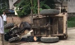 Hiện trường vụ việc. Ảnh: cắt từ clip