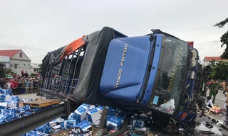 Hiện trường vụ tai nạn.