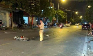 Hiện trường vụ tai nạn.