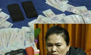 Đối tượng Bùi Thị Hà Lan cùng tang vật