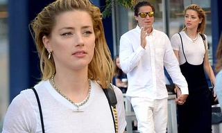 Không nội y, vợ cũ Johnny Depp tay trong tay tình cũ Heidi Klum