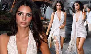'Chân dài' 9x Emily Ratajkowski váy ngắn dáng thon hút hồn ở Paris