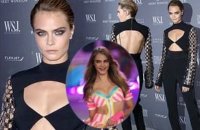 Siêu mẫu tomboy Cara Delevingne ‘phẳng lì’ khác hẳn thời diễn nội y 