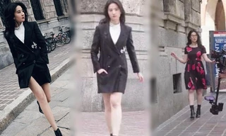 Lưu Diệc Phi lộ ảnh chưa chỉnh sửa khác xa trên tạp chí