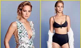 Jennifer Lawrence gợi cảm với váy cắt xẻ táo bạo