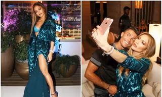 Jennifer Lopez mặc táo bạo, thân mật bên CR7 trong tiệc sinh nhật