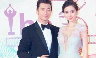 Diện váy hở sâu quá gợi cảm, Angelababy vinh dự nhận giải điện ảnh