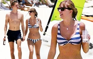 Taylor Swift diện bikini tắm biển cùng bạn trai kém tuổi