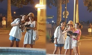 Song Hye Kyo mặt mộc, diện váy quây gợi cảm đi chợ đêm ở Pháp