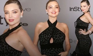 Miranda Kerr đẹp rạng ngời, bế bụng bầu dự tiệc
