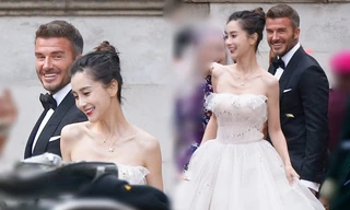 David Beckham tươi hết cỡ bên 'cô dâu' xinh đẹp Angelababy