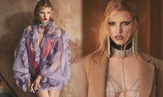 Mỹ nhân 'ngực khủng' Lara Stone táo bạo quyến rũ hút hồn