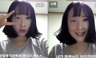 'Ngã ngửa' khi cô gái Hàn Quốc tẩy trang nửa mặt 