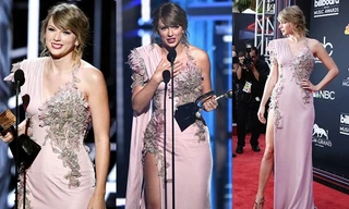 Taylor Swift xinh đẹp, quyến rũ bất ngờ, nhận ‘cú đúp’ tại Billboard